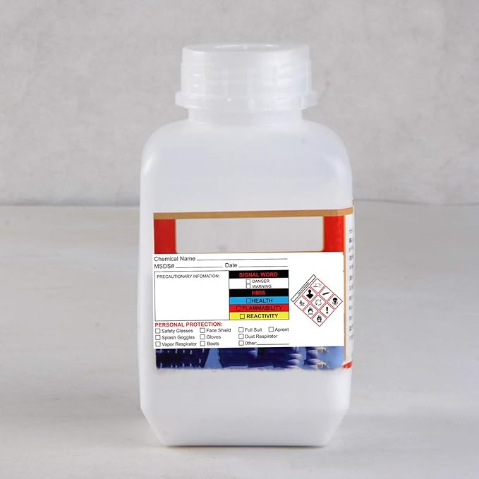 Chemical Identifying and Marking Sticker Christmas SDS Stickers Write-in Labels 2x4 inch MSDS Stickers Safety Data Sheet Labels 300pcs