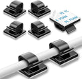 200 Pcs Cable Clips, Adhesive Cable Organizer Cord Holder Wire Clip Wire Management Self Adhesive Hooks Wire Holder for Office, Home, Black
