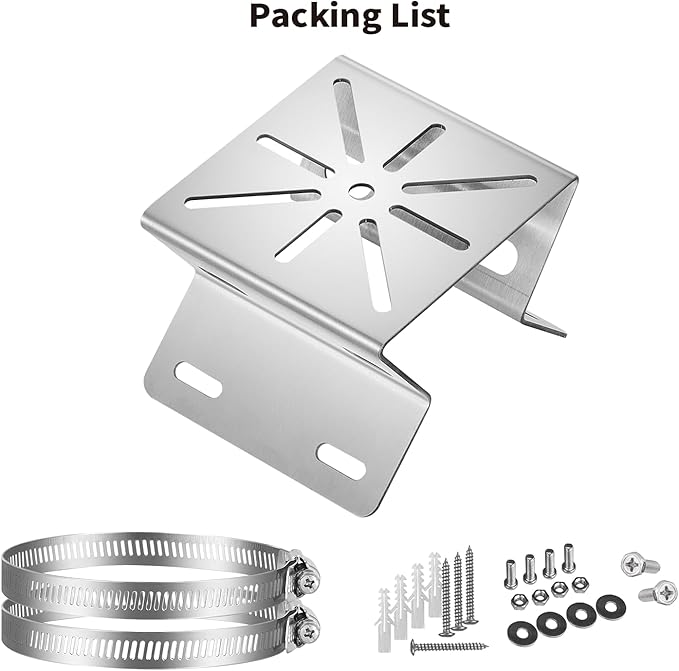 Tonton Pole Mount Corner Bracket Kit Compatible with Eufy Security SoloCam S340, SoloCam E30, and Eufy 4G LTE Cam S330, Adjustable Weatherproof Camera Mount for Solar Security Camera (1-Pack, White)