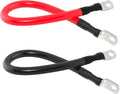 2 AWG Battery Cable 2AWG Gauge Battery Inverter Cables for Automotive Solar Marine Boat RV Car Motorcycle (2 AWG, 1FT, 5/16")