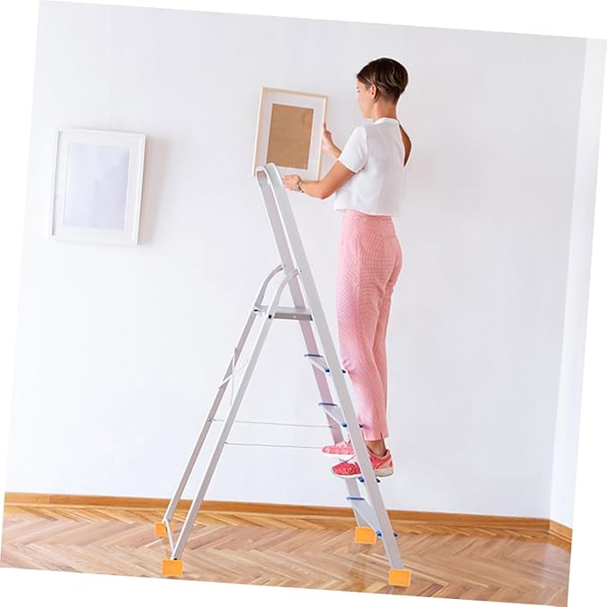 Angoily 8Pcs Non Slip Rubber Ladder Feet Covers Durable Slip Pads for Ladder Legs Easy Tool Installation Enhanced Stability Smooth Surfaces for Safety Protection