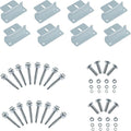 JJN Solar Panel Mount Z Brackets, 2 Sets 8 Units Solar Panel Mounting Brackets, Lightweight Aluminum Corrosion-Free Mounts for RVs Boats Trailers Yachts and Other Off Gird System Installation