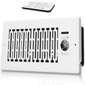 10-Speed Register Booster Fan Fits 4"x10", Smart Vents Thermostat and Remote Control for Home Heating and Cooling