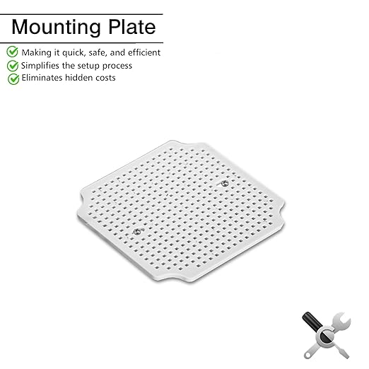 QILIPSU Outdoor Junction Box IP67 Waterproof Project Box ABS Plastic Weatherproof Electrical Enclosure Clear Cover (4.9"x4.9"x3.9" CC)