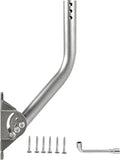 CEKAY Stainless Steel Antenna Mount (1.5" x 17"), Heavy-Duty Adjustable J-Pole Mast for TV Antenna, Starlink, Satellite Dish, or Weather Station, Universal Wall, Eave & Roof Mounting Bracket