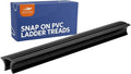 White Water - 1 Pack Snap-in PVC Boarding Ladder Tread | Non-Slip Marine Boarding Steps | Durable UV & Saltwater Resistant Boat Ladder Inserts | Secure Footing for Boats, & Docks | Easy Install (1)