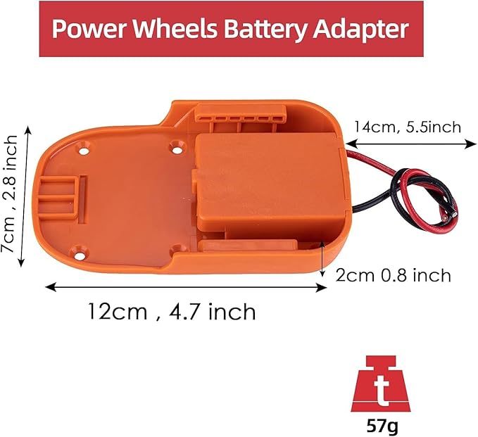 DC 18V to DC 12V Step Down Converter for Ridgid 18V Battery Adapter for Power Wheel Converter with Upgraded Low Voltage Protection for Golf Rc Car Truck Light (10A 120W)