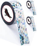2×502 Ft Bird Scare Tape Ribbon, Double Sided Holographic Flash Reflective Bird Tape, Deterrent Visual Audible Bird Repellent Devices for Outdoor, Garden, Balcony (Irregular)