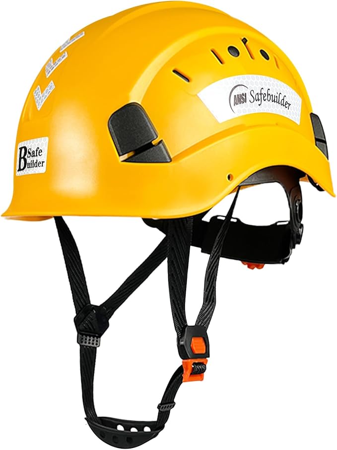 Construction Safety Helmet ABS Hard Hat Adjustable Ventilation System Hardhats Industrial Work Head Protection for Men Certified ANSI/ISEA Z89.1