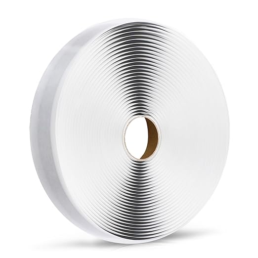 LLPT Butyl Tape White 1/2 Inch x 33Ft Tight Seal for Leak Proof EPDM RV Repair Window Glass Boat Sealing Roof Pipe Patching(WST053)