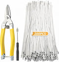 Stainless Steel Zip Ties Heavy Duty (202 PCS) with Metal Cutter, 11.8 Inch Self-Locking Cable Ties for Large Projects, Chain Link Fence & Outdoor Installation