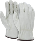 ATERET 120 Pairs X-Large Heavy Duty Durable Cowhide Leather Work Gloves I Driver Gloves for Truck Driving, Warehouse, Gardening, Farming
