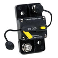 Heavy Duty 3/8" Studs Circuit Breaker 12V-48V 200A High Current with Manual Reset Switch for Car Audio Truck RV Travel Trailer Boat Marine Solar DC System Motors, UL, IP67 Waterproof