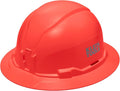 Klein Tools Hard Hat, Non-Vented Full Brim Style, Padded, Self-Wicking Odor-Resistant Sweatband, Tested up to 20kV