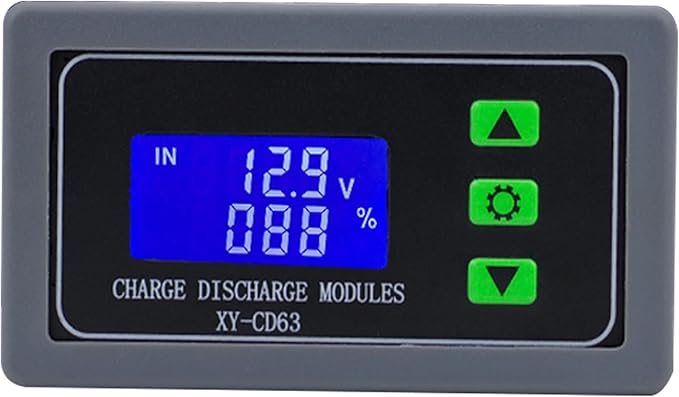DC 6V-60V Low Voltage Protector Disconnect Switch Module with LCD Display, 30A Under-Voltage Deficit Protector