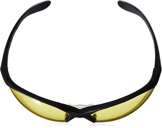 Howard Leight by Honeywell Vapor II Sharp-Shooter Anti-Glare Shooting Glasses, Amber Lens (R-01536),Black/Amber