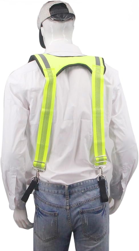 Cedriany Tool Belt Suspenders for Work Belt Suspenders Heavy Duty Padded with Attachment Loops for Men