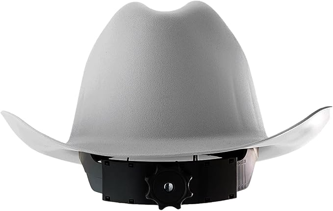 Jackson Safety Cowboy Hard Hat - Non-Vented, Full Brim, 4-Point Ratchet Suspension Safety Helmet for Men & Women - ANSI Z89.1 Class E & OSHA Compliant - Made in USA
