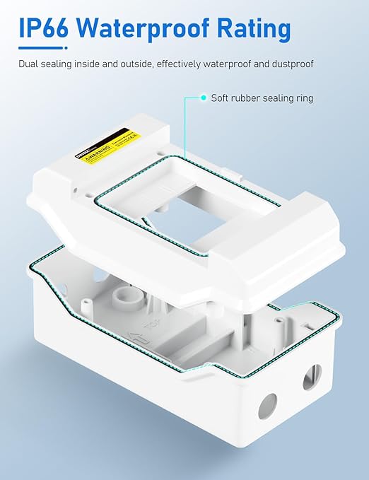 DIHOOL Solar Panel Disconnect Switch 80 Amp DC 1000V Solar Circuit Breaker Box