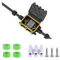 Outdoor Waterproof Junction Box Plastic，Outdoor Cable Electrical Box Waterproof ，Open Splice Underground Electrical Junction Water Proof Box，2 Way Wire Range 5-12mm Trailer Junction Box