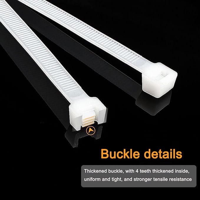 zip ties 18 inch for outdoor use Large cable ties white 100 pcs strong long nylon ties industrial plastic tie wraps