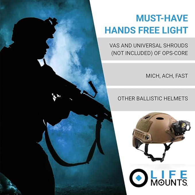 Tactical Helmet Light Flashlight,800 Lumen Ultra-Light Bright LED Rechargeable Helmet Light with White Red Light Waterproof Motion Sensor Head Lamp,5 Mode for Outdoor Camping Running Hiking