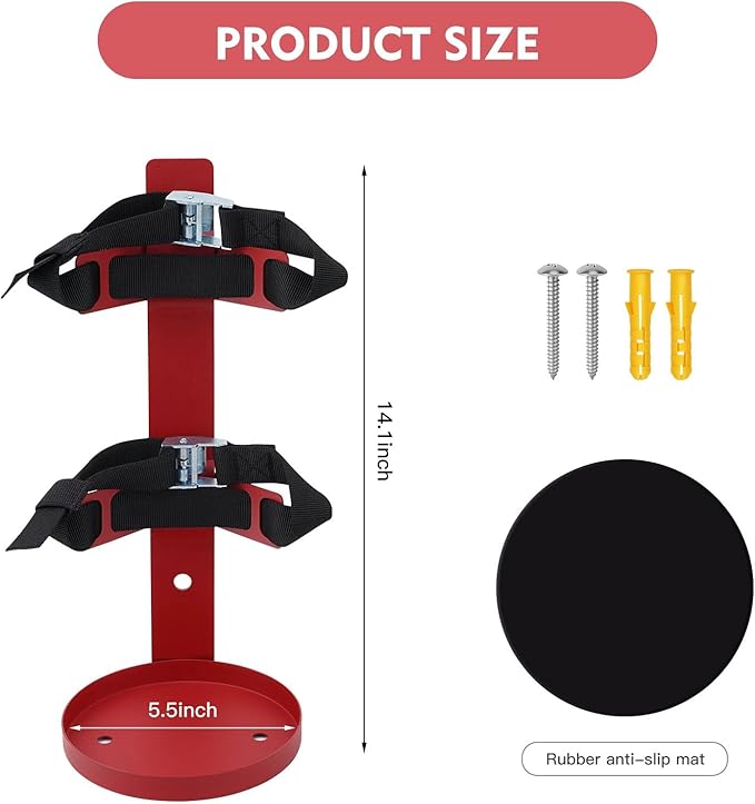 Fire Extinguisher Metal Bracket, Heavy Duty,Compatible with 5-Pound Fire Extinguishers (5LB 4PCS)
