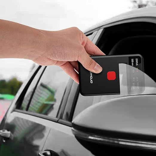 Tint Meter Inspector for Car Window, Portable Solar Tester Meter IR940nm/UV365nm/VLT530nm, with Data Locking and USB Charging Test Accuracy¡À2%,for Solar Film,Agricultural