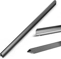 1x1x48 Inch 304 Stainless Steel Black Wall Corner Guards (5-Pack) Heavy Duty Rounded Corner Protector, Smooth Folded Edge Design for Wall Protection 90° Angle Metal Edge Guard Stainless Steel Slab