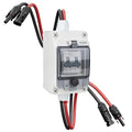 Solar Panel Disconnect Switch 550V 30A PV Disconnect Switch Outdoor Miniature Circuit Breaker with IP67 Waterproof Box for Solar PV Home Battery Systems (550V 30A)