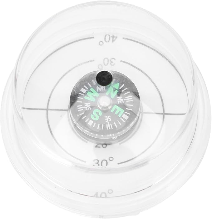 Solar Angle Guide,Clear Waterproof Solar Angle Alignment Tool with Compass - Solar Panel Sun Tracker, Portable Solar Panel Accessories to Improve Solar Energy Efficiency