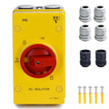 80 Amp Disconnect Switch 690V AC IP66 Waterproof 80A Isolation PV Disconnect On Off Combiner Box 4 Pole Combiner Box for PV Systems