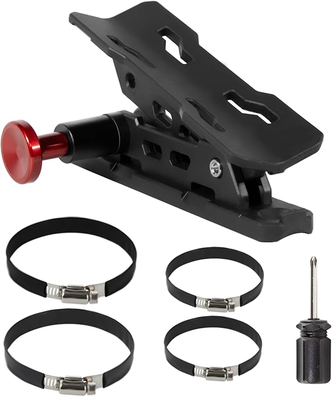 Fire Extinguisher Mount for Vehicle - Quick Release Fire Extinguisher Bracket Holder Compatible with Jeep Wrangler JT, TJ, JL, JKU, UTV, Polaris RZR, Ranger, Can-Am X3, Yamaha, ATV, Tractor
