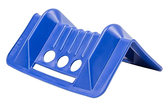 Mytee Products (10 Pack) 4" x 4" x 10" Blue Corner Protector V Shaped Flatbed Edge Guards with Carrying Case - Cargo Load Corner Edge Protector and Tie-Down Strap Guard for Flatbed