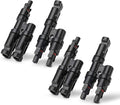 BougeRV Solar Branch Connectors Y Connector for Parallel Connection Between Solar Panels FMM+MFF (2 Pairs)