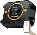 BougeRV Li 10A PWM Solar Charge Controller 12V 24V, Solar Panel Regulator w/ Backlit Display, USB Port, Adjustable Parameter, for Lithium, AGM, SLD, Gel Battery, for RV, Off-Gird, Negative Ground