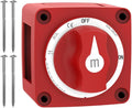 Battery Disconnect Switch, Malictele 300A ON/Off Heavy Duty Cutoff Switch 12V-48V Waterproof Ignition Protected Power Kill Switch with Knob for Marine, Boat, Car, RV, Truck Battery -Dual Circuit
