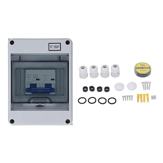 DZ47-125Z D80 Miniature Circuit Breaker 500V 80A DC Disconnect Switch PV Combiner Box IP65 Distribution Box for Photovoltaic Solar Panel Grid Connected System