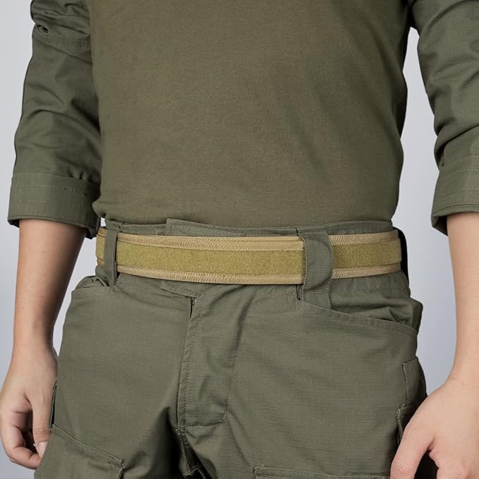 IDOGEAR Loop Liner Inner Belt for Duty Belt 1.5'' Tactical 500D Nylon Belts Unisex Hook and Loop Closure