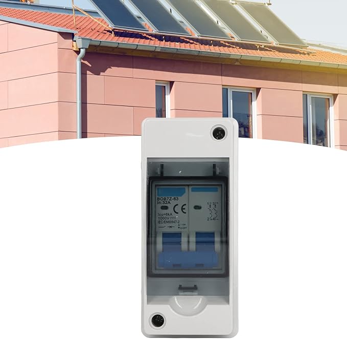 32A PV DC Disconnect Switch 1000V Solar Load Switching Air Switch Miniature Circuit Breaker with IP65 Distribution Box for Solar PV Power System
