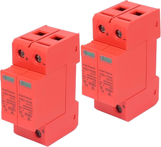 SPD Protective Devices DC Photovoltaic Arrester 2P 40KA FXD1 PV40 for Home Safety (DC 500V)
