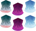 UPF 50+ Sun Protection UV Cooling Neck Gaiter Face Mask Gradient Color Scarf Breathable Bandana for Men & Women
