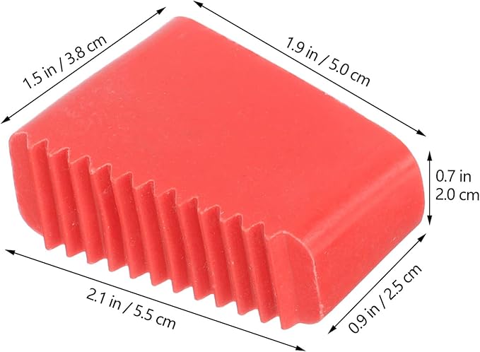 Operitacx Anti-Slip Ladder Feet Pads 4-Pack Rubber Covers for Indoor Outdoor Foldable Ladder Stabilizer Accessories 2.17 X 1.5 X 0.98 Inches for Home Use