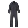Portwest C813 Liverpool Zipper Coverall with Front Snap Closure and 2 Way Zipper, Graphite, MediumR