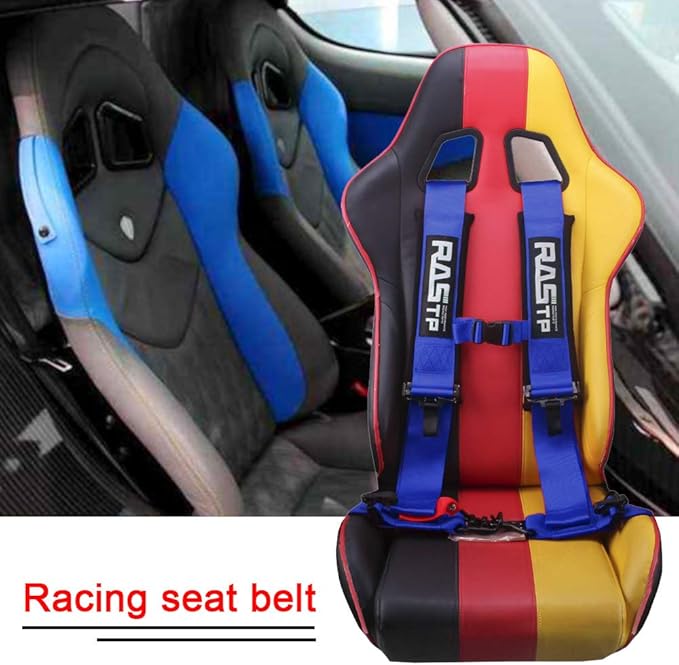 RASTP 4 Point Safety Harness with 3 Inch Padding (Black)