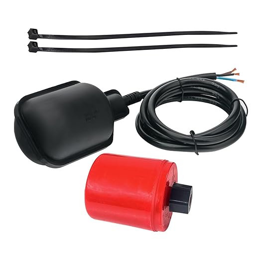 Professional Float Switch(Plugless), Water Level Controller with IP68 Protection, Auto-Adjusting Liquid Sensor for Tank Pump, Water Tank, Sewage System,with Counterweight (19.6-Ft)