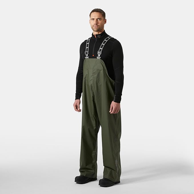 Helly Hansen Workwear Gale Waterproof Mens Bib Overalls Made from Heavy-Duty Protective Polyester/Polyurethane for Mobility