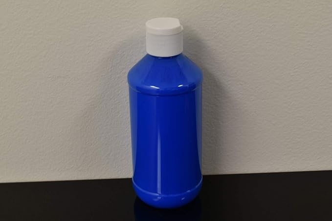 DirectGlow 8oz UV Blacklight Reactive Fluorescent Acrylic Paints (Blue)