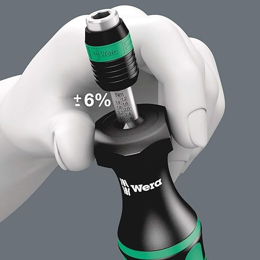 Wera 05074701001 Series 7400 Kraftform adjustable torque screwdrivers (0.1-3.0 Nm) with Rapidaptor quick-release chuck, art. no. 7441 x 1.2-3.0 Nm