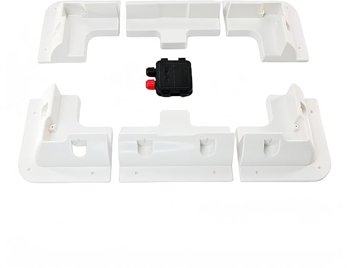Solar Panel Mounting Brackets Kit, 7PCS Roof Mounts for RVs, Vans, Caravans, Sheds & Boats — Screw-Fix Only, Flat Roof Compatible, No Adhesive or Curved Roof Use